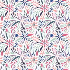 Poster - Seamless floral pattern