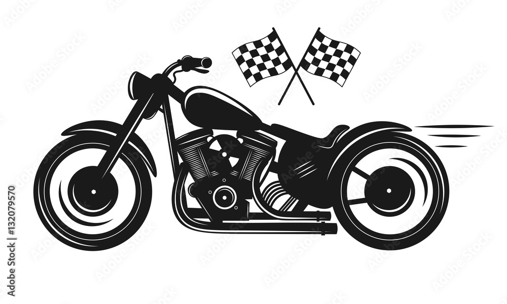 Motorcycle Club Logo. Vector Illustration Stock Vector | Adobe Stock