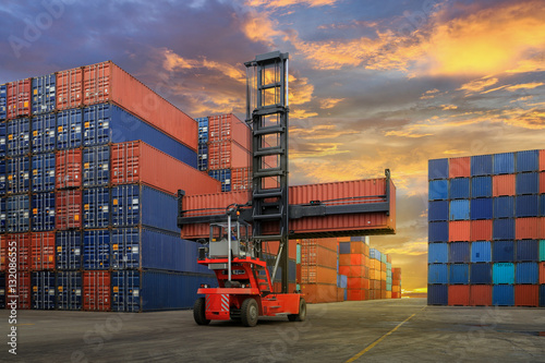 Fotografía Industrial Container yard for Logistic Import Export business