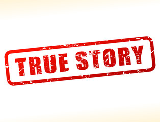 Canvas Print - true story text buffered