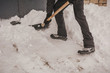 © Sergey_Siberia88 - The man shovels away snow