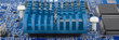 computer chip Electronics motherboard high tech blue