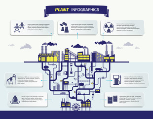 Poster - Plant infographics vector illustration