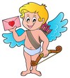 Cupid with envelope theme image 1