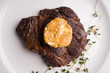 beef steak with Cafe de Paris Butter