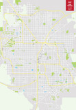 Fototapeta Mapy - vector map of Las Vegas, USA. City plan Las Vegas
