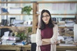 © Blue Jean Images - Portrait of female architect in the office