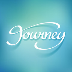 Canvas Print - Journey calligraphy hand lettering