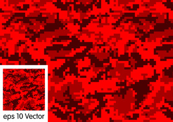 Wall Mural - camouflage pattern, vector