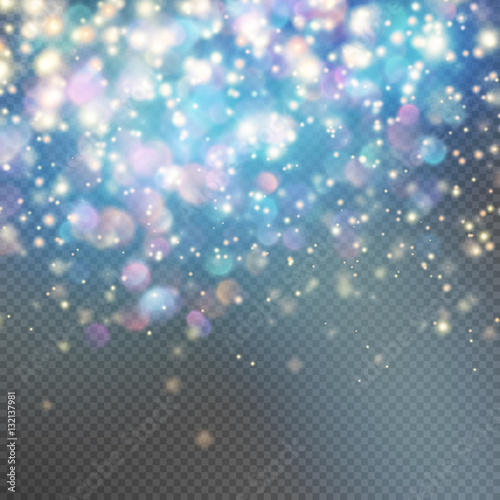 Fotografie, Obraz Stardust on a transparent background. EPS 10