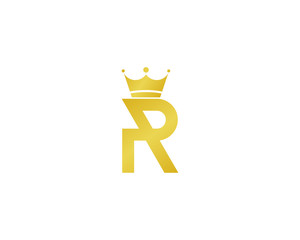 Letter R Royal Logo Design Element