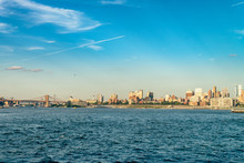 View On Brooklyn From Staten Island Ferry, New York City