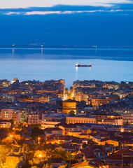 Sticker -  Thessaloniki at twilight, Greece