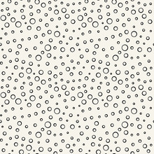 Abstract Geometric Black And White Vector Bubbles Pattern