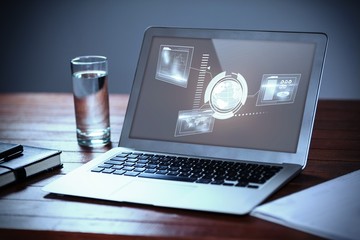 Poster - Composite image of technology interface 