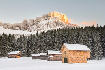 Wall Mural - austria alps winter landscape