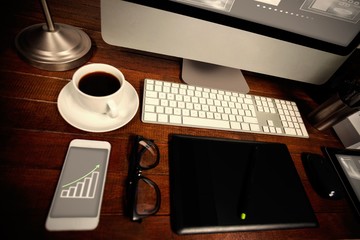 Fototapete - Composite image of technology interface 
