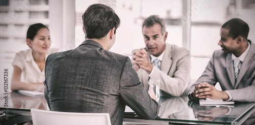 Fotografía Recruiters checking the candidate during job interview