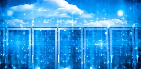 Poster - Server room in blue
