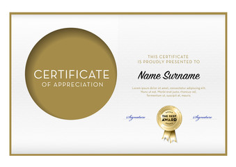 Wall Mural - Certificate template vector