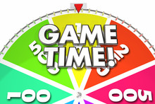 Game Time Spinning Wheel Fun Gaming 3d Illustration