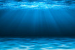 canvas print picture - Blue deep water abstract natural background.