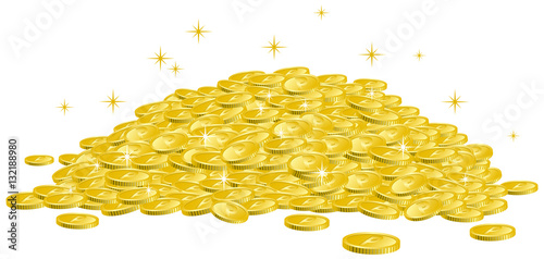 コインの山 イメージイラスト Stock Vector Adobe Stock