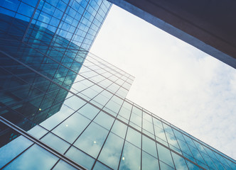 Poster - Architecture details Modern Building Glass facade Business background