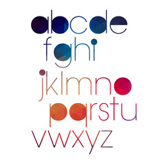 Aufkleber - letter font alphabet vector text design sign