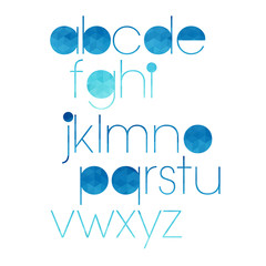 Aufkleber - letter font alphabet vector text design sign
