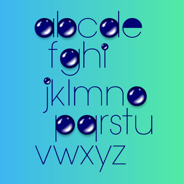 letter font alphabet vector text design sign