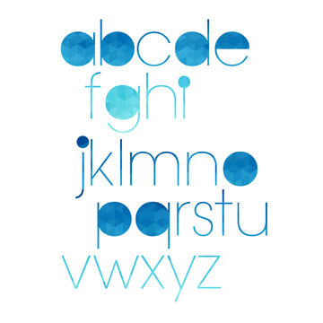 letter font alphabet vector text design sign