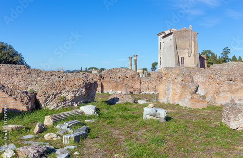 Fotografia, Obraz Flavian Palace on the Palatine Hill in Rome, Italy