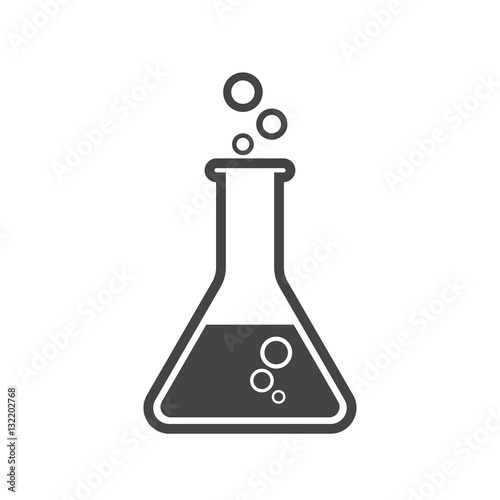 Cuadros en Lienzo Chemical test tube pictogram icon