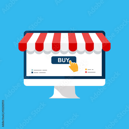 Online Shop Digital Marketing Store Ecommerce Shopping Concept