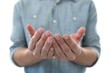 © WavebreakMediaMicro - Cupped hands of man pretending to hold an invisible object