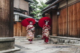  Portrait of  a Maiko geisha in Gion Kyoto