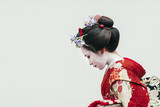 Fototapeta  - Portrait of Maiko geisha in Gion, Kyoto, Japan