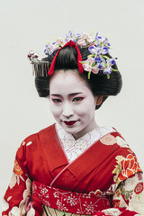 Wall Mural -  Portrait of  a Maiko geisha in Gion Kyoto