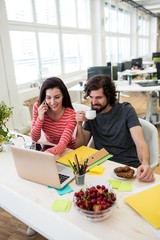Aufkleber - Graphic designers working at desk