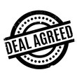 Deal Agreed rubber stamp. Grunge design with dust scratches. Effects can be easily removed for a clean, crisp look. Color is easily changed.