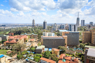 Nairobi cityscape - capital city of Kenya