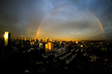 Fototapeta Londyn - Double rainbow