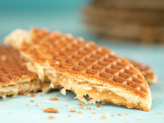 Stroopwafels or caramel Dutch Waffles