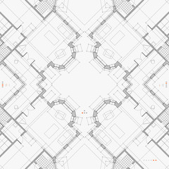 Wall Mural - architectural background. vector.