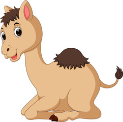 Sticker - cute Camel cartoon

