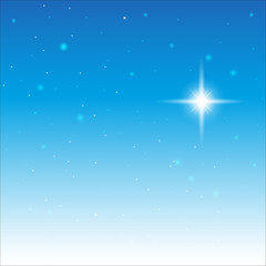 Wall Mural - starry sky. on the blue sky the stars