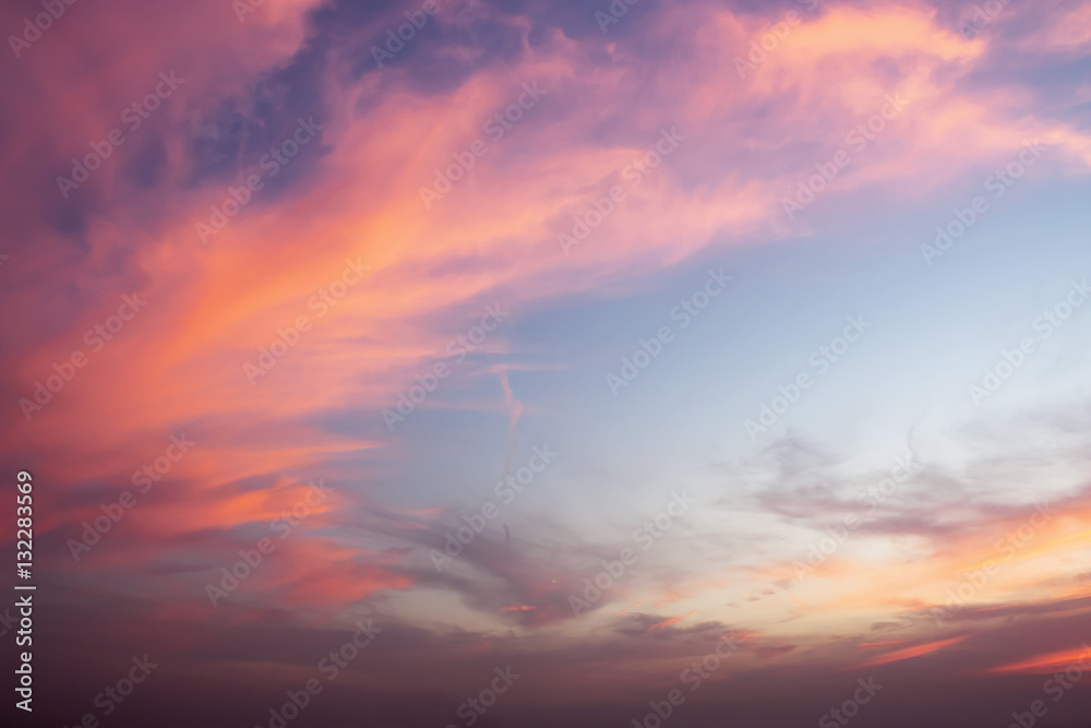 Dramatic color of Sky and twilight cloud background. - obrazy, fototapety, plakaty 