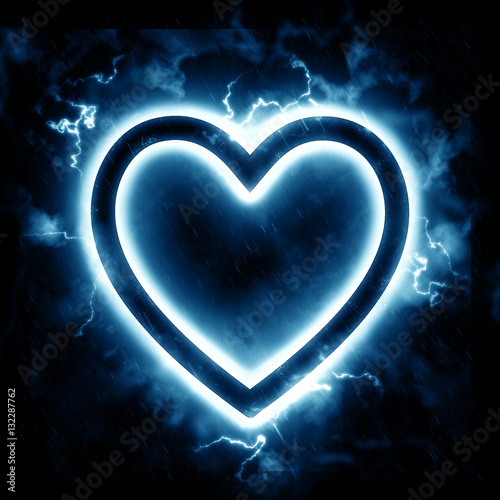Lightning heart Buy this stock illustration and explore similar