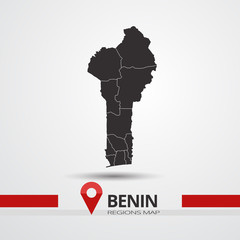 Wall Mural - Benin map